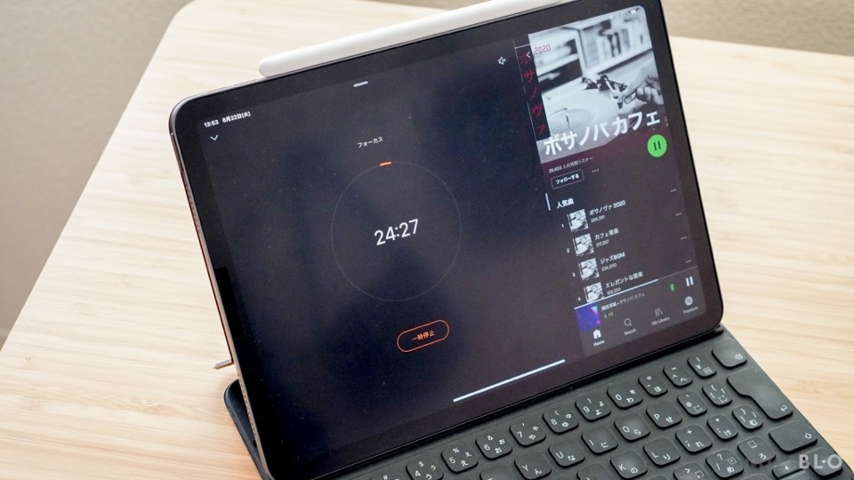 iPad Air4でSpotifyを聴く
