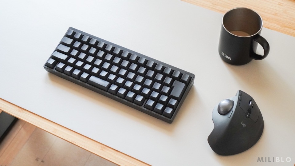 愛用のマウス（MX ERGO）とキーボード（HHKB Professional Hybrid Type-S）